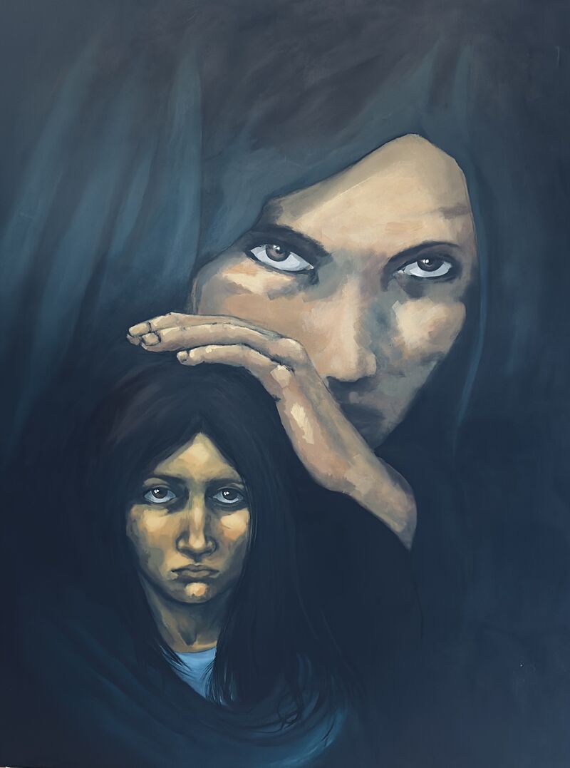 Mother and daughter - a Paintings by Luisa Baasch